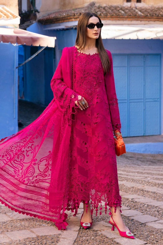 Maria B | Luxury Lawn 25 | D-2508-A by Maria Faisal - Registered Vendor of : Maria B - type : Ladies Clothes - 100% original wedding dresses
