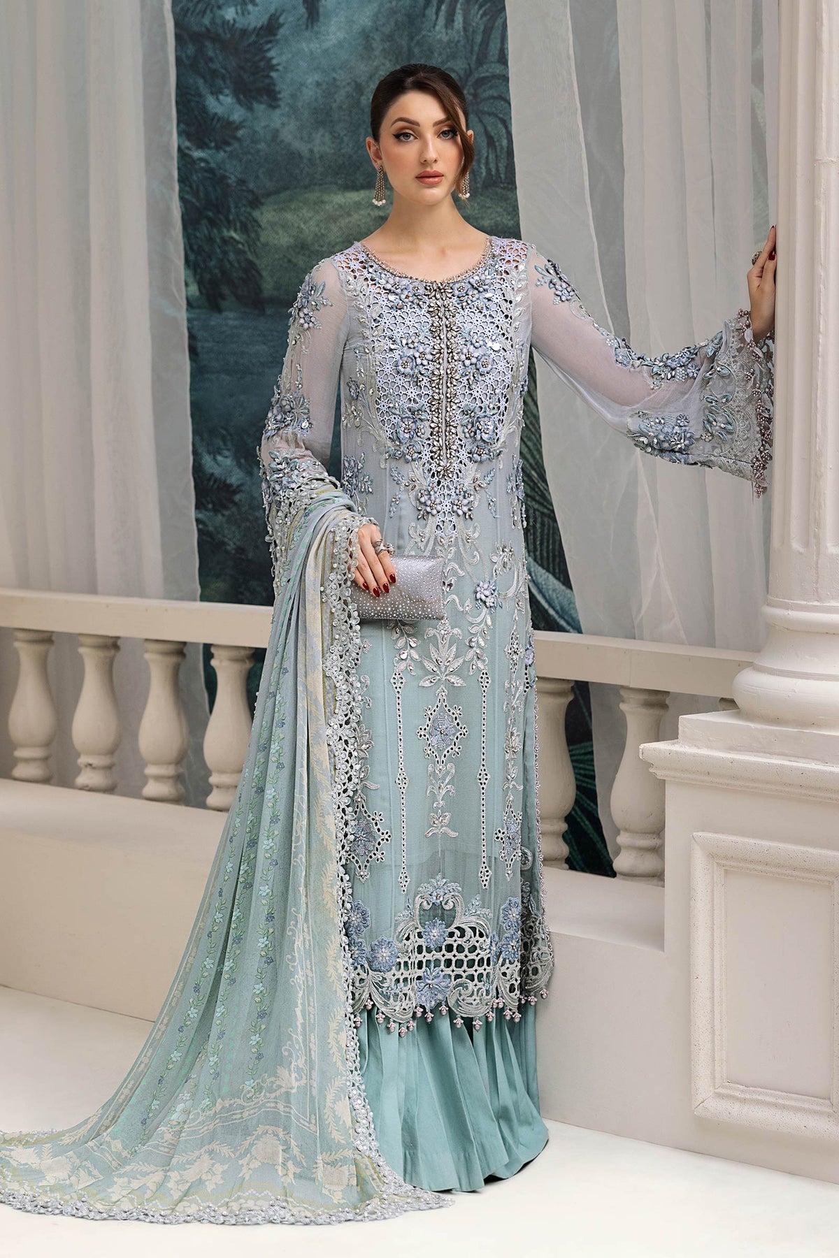 Maria B | Chiffon Formals 25 | MPC-25-108 - Ladies Clothes - Maria Faisal