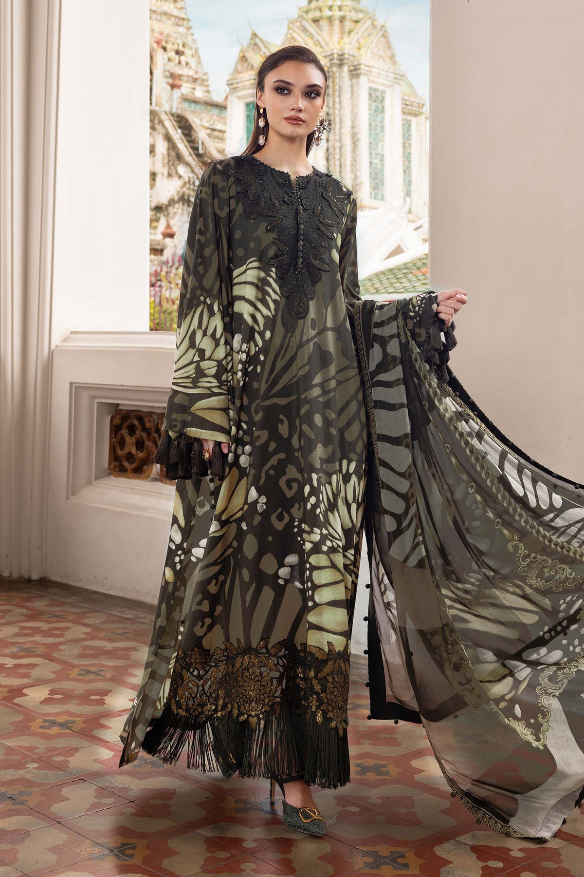 MPT-2809-A – authentic Pakistani dress from the M Prints Winter 25 collection for women in the UK