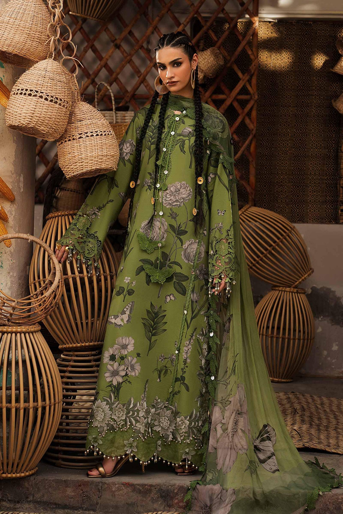 Maria B | M Prints Winter Fall 2026 | MPT-3109-B - Luxury Dress - available at Maria Faisal in UK and USA.