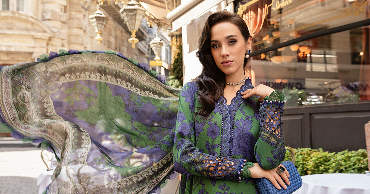Maria B | M Prints Fall Edit 24 | MPT-2309-B - Ladies Clothes - Maria Faisal
