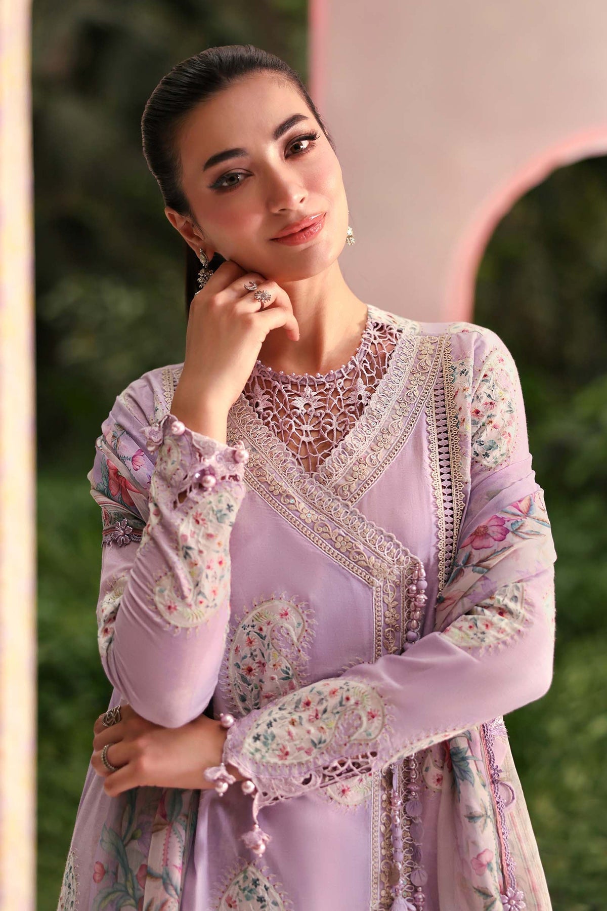 Maria B | M Prints 26 | MPT-3009-B - Luxury Dress - available at Maria Faisal in UK and USA.