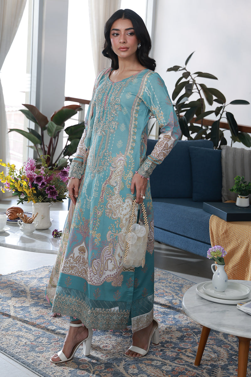 Gulaal | Delia Lawn | Eidra - Luxury Dress - available at Maria Faisal in UK and USA.