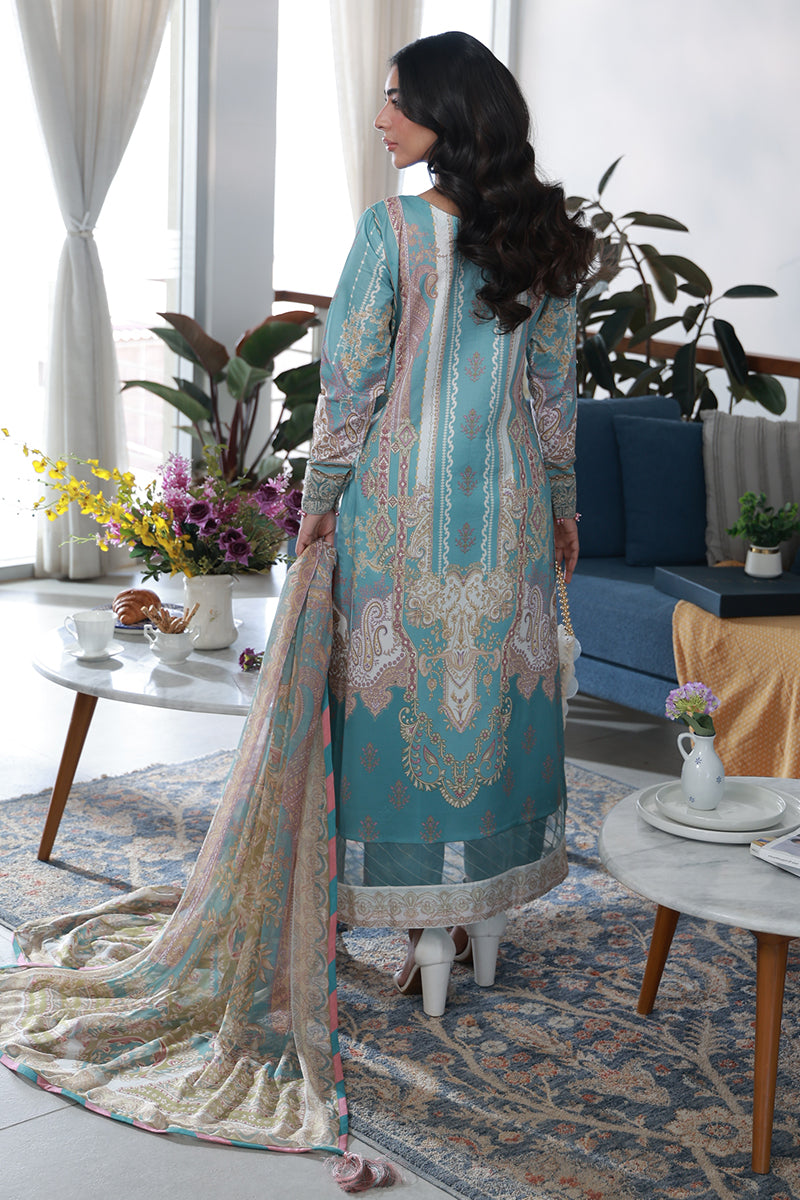 Gulaal | Delia Lawn | Eidra - Luxury Dress - available at Maria Faisal in UK and USA.