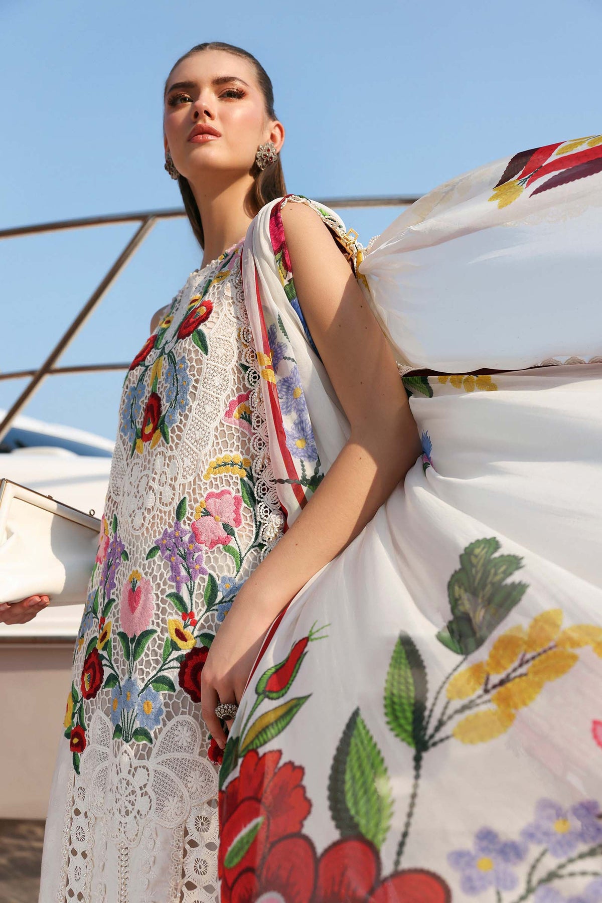 Maria B | Lawn 26 | D-2610-A - Luxury Dress - available at Maria Faisal in UK and USA.