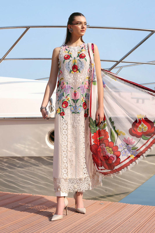 Maria B | Lawn 26 | D-2610-A - Luxury Dress - available at Maria Faisal in UK and USA.