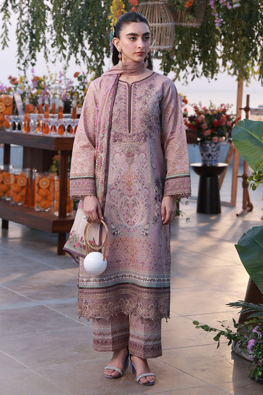 Gulaal | Delia Lawn 26 | Ayla - Luxury Dress - available at Maria Faisal in UK and USA.