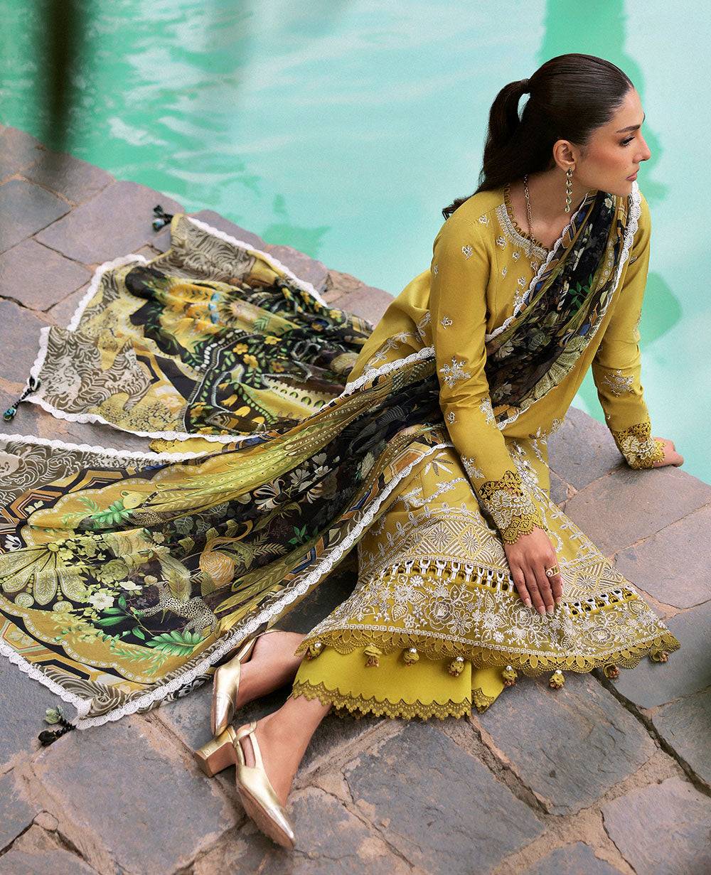 Republic Womenswear | Talia Luxury Lawn 25 | D1-A - Numa by Maria Faisal - Registered Vendor of : Republic Womenswear - type : Ladies Clothes - 100% original wedding dresses