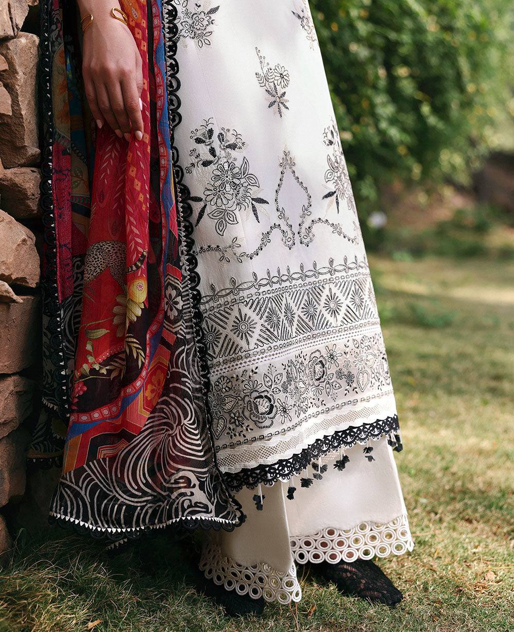 Republic Womenswear | Talia Luxury Lawn 25 | D1-B - Lunara by Maria Faisal - Registered Vendor of : Republic Womenswear - type : Ladies Clothes - 100% original wedding dresses