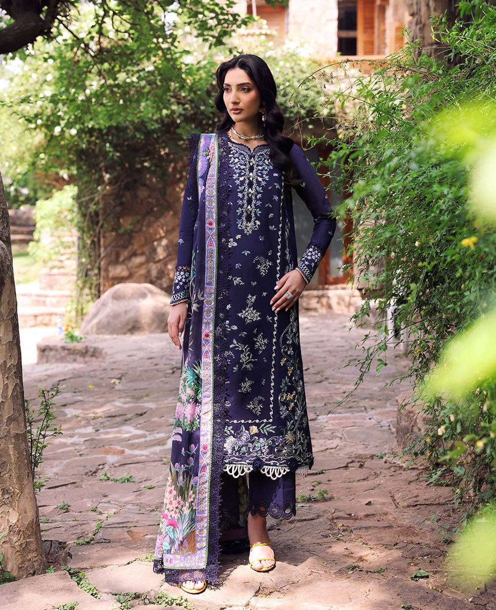 Republic Womenswear | Talia Luxury Lawn 25 | D3-B - Saia by Maria Faisal - Registered Vendor of : Republic Womenswear - type : Ladies Clothes - 100% original wedding dresses
