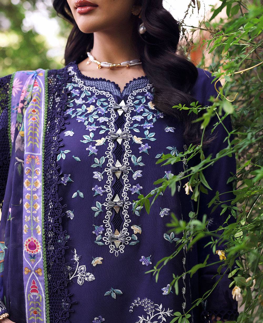 Republic Womenswear | Talia Luxury Lawn 25 | D3-B - Saia by Maria Faisal - Registered Vendor of : Republic Womenswear - type : Ladies Clothes - 100% original wedding dresses