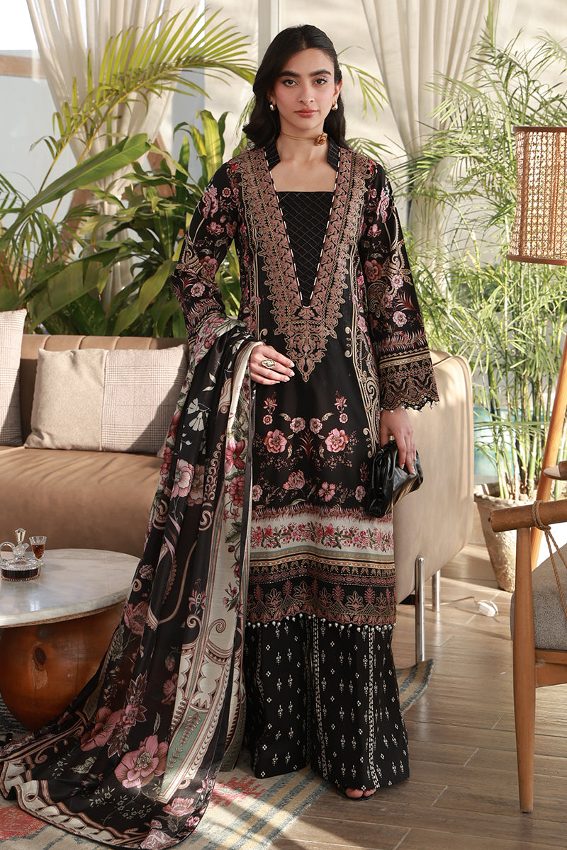 Gulaal | Delia Lawn | Soleil - Luxury Dress - available at Maria Faisal in UK and USA.