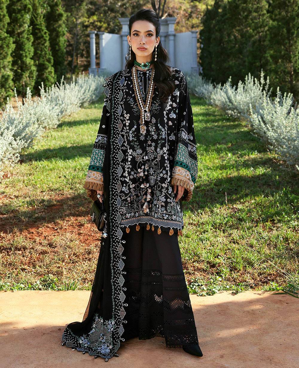Republic Womenswear | Kalani Eid Luxury Lawn 25 | D6-B - Selene by Maria Faisal - Registered Vendor of : Republic Womenswear - type : Ladies Clothes - 100% original wedding dresses