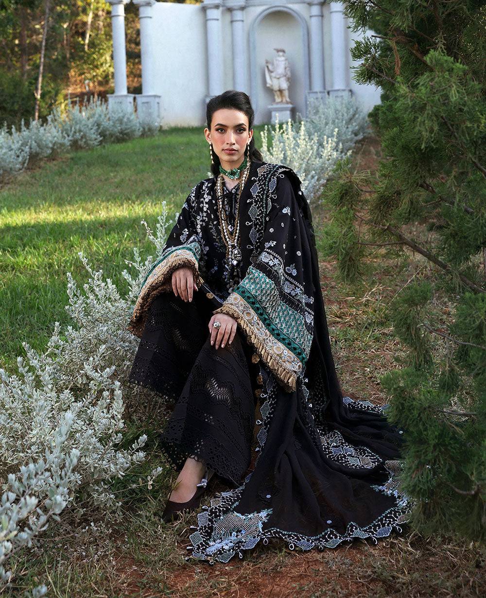 Republic Womenswear | Kalani Eid Luxury Lawn 25 | D6-B - Selene by Maria Faisal - Registered Vendor of : Republic Womenswear - type : Ladies Clothes - 100% original wedding dresses