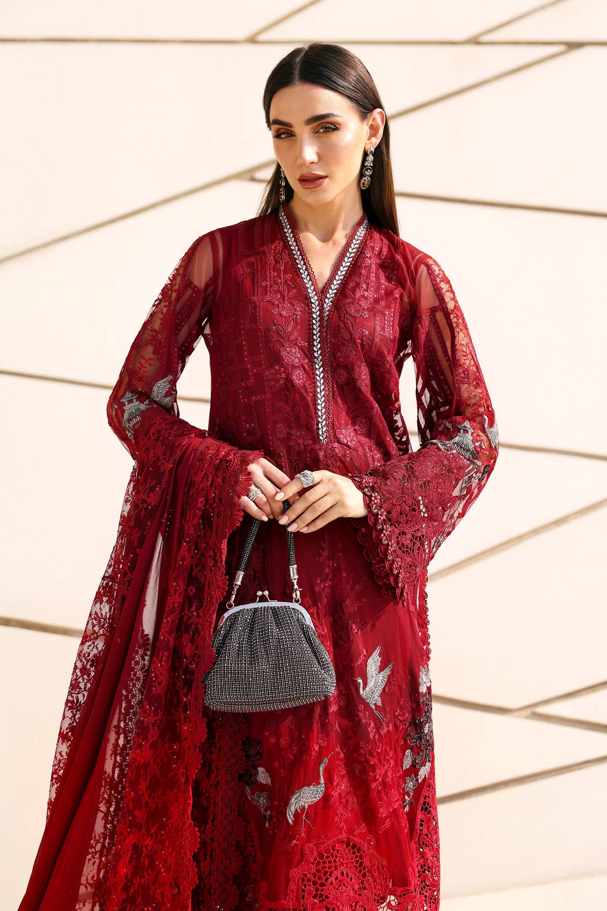 Maria B | Lawn 26 | D-2607-A - Luxury Dress - available at Maria Faisal in UK and USA.