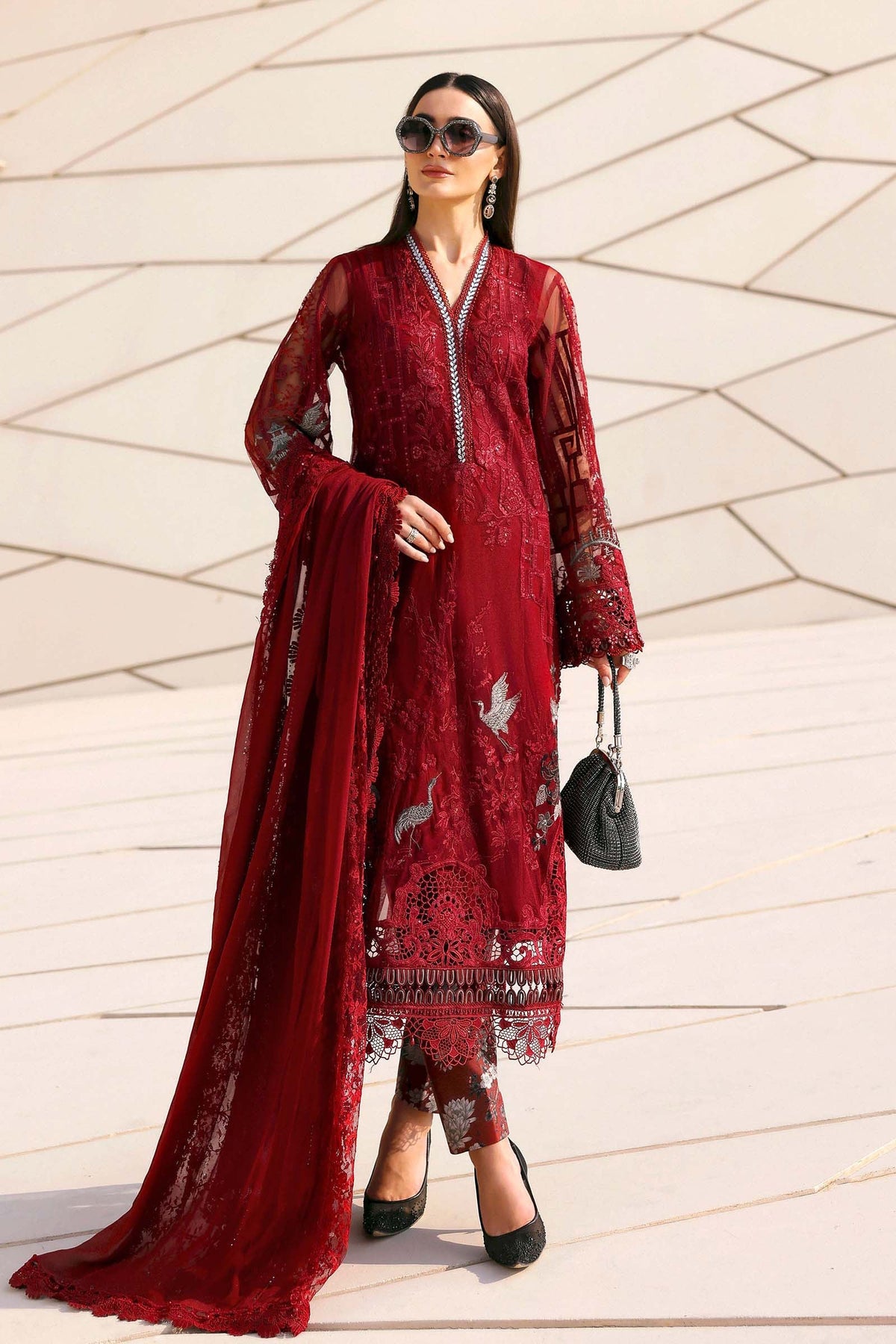 Maria B | Lawn 26 | D-2607-A - Luxury Dress - available at Maria Faisal in UK and USA.