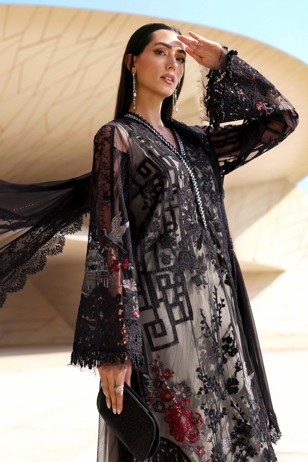 Maria B | Lawn 26 | D-2607-B - Luxury Dress - available at Maria Faisal in UK and USA.