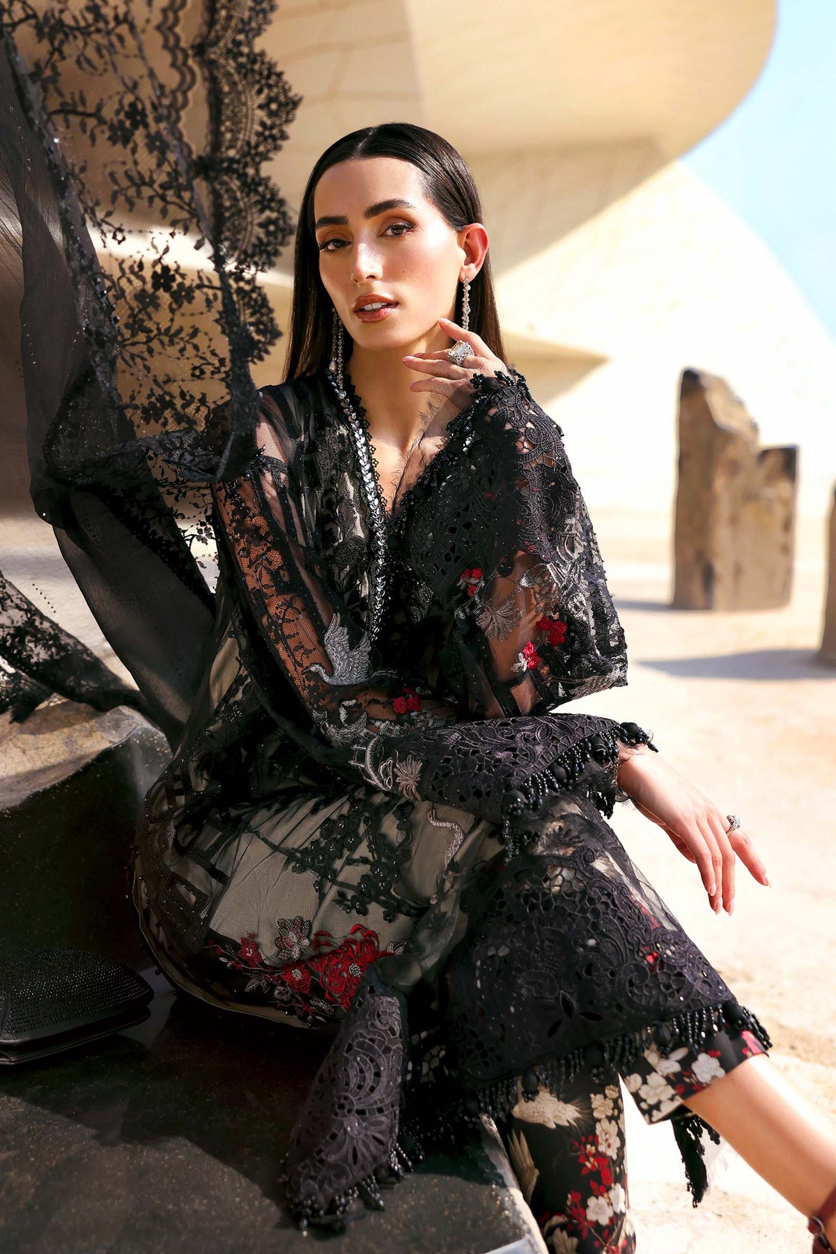 Maria B | Lawn 26 | D-2607-B - Luxury Dress - available at Maria Faisal in UK and USA.