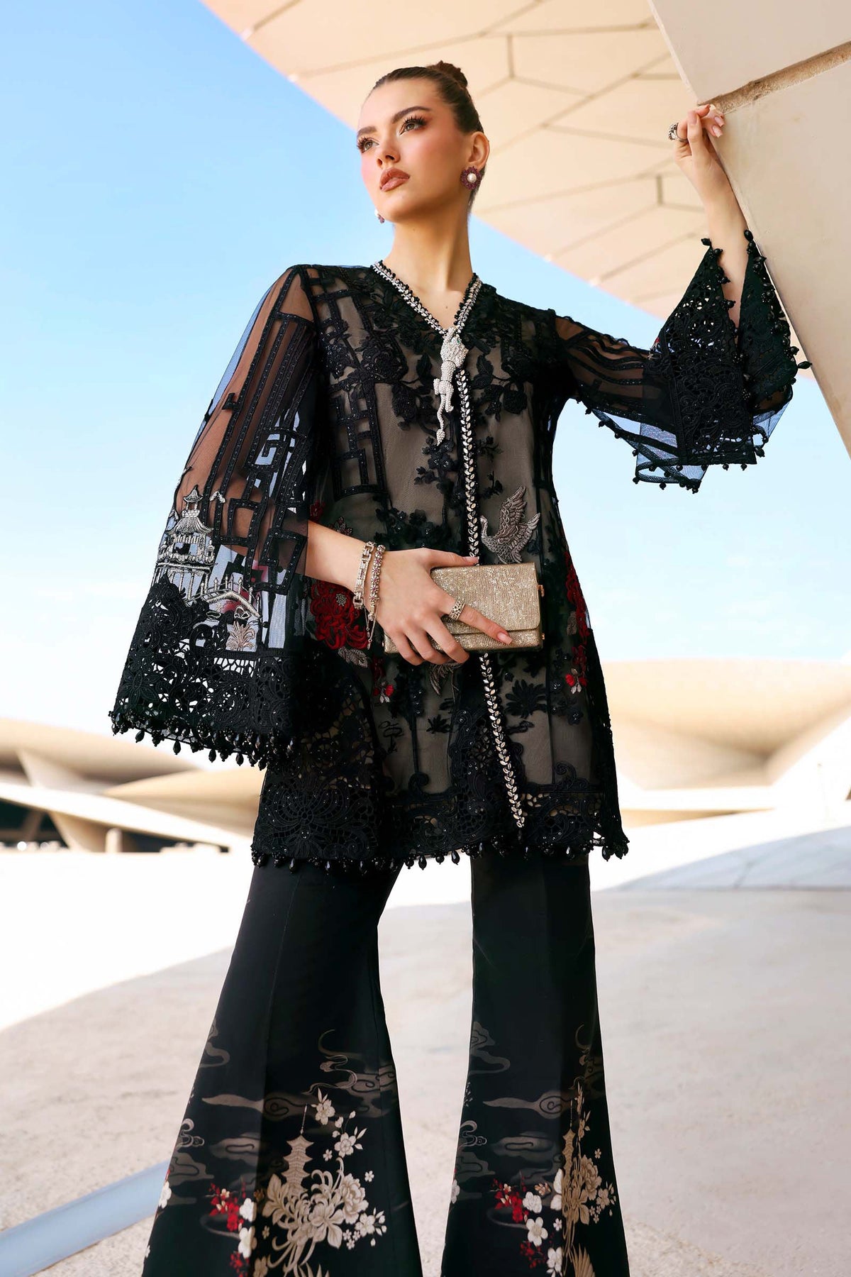 Maria B | Lawn 26 | D-2607-B - Luxury Dress - available at Maria Faisal in UK and USA.
