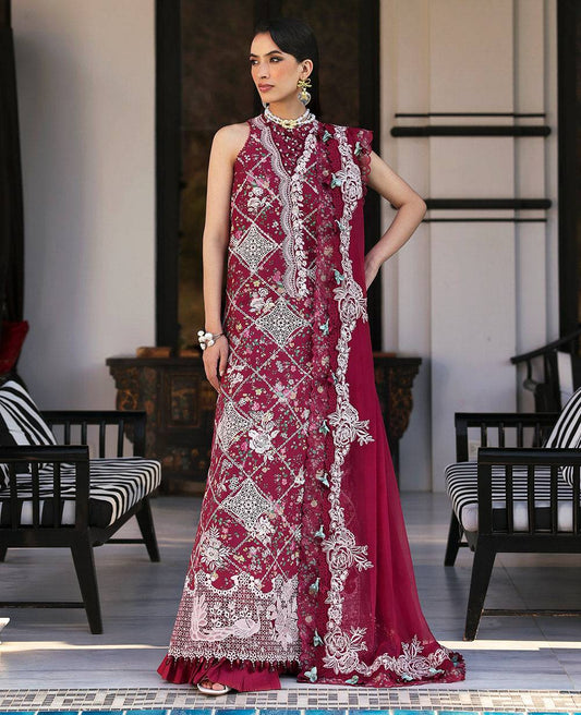 Republic Womenswear | Kalani Eid Luxury Lawn 25 | D8-B - Lyanna by Maria Faisal - Registered Vendor of : Republic Womenswear - type : Ladies Clothes - 100% original wedding dresses