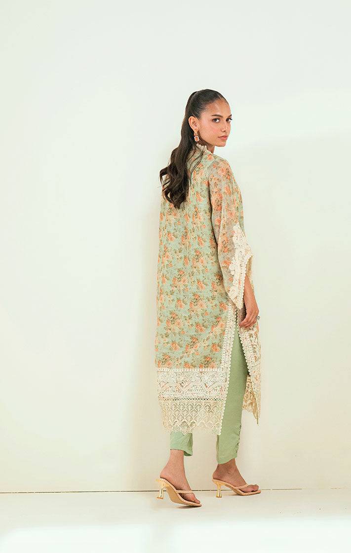 Dhanak | Signature Pret | SS24DA-2590 GREEN by Maria Faisal - Registered Vendor of : Dhanak - type : Ladies Clothes - 100% original wedding dresses