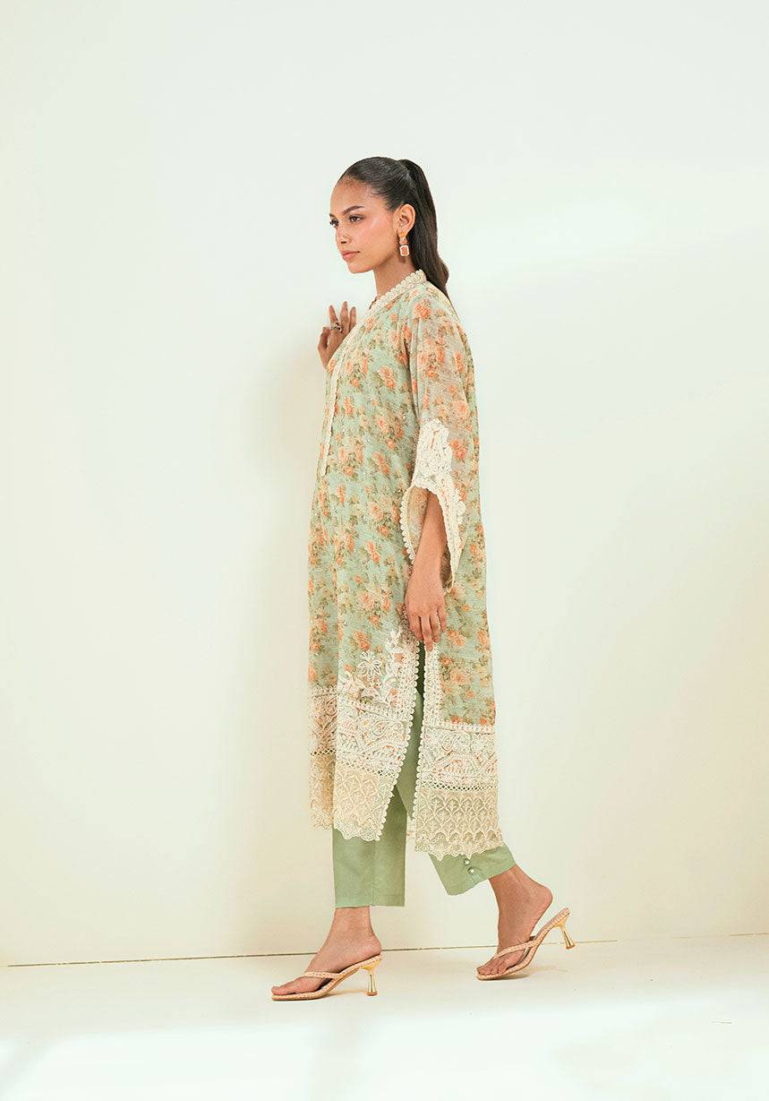 Dhanak | Signature Pret | SS24DA-2590 GREEN by Maria Faisal - Registered Vendor of : Dhanak - type : Ladies Clothes - 100% original wedding dresses