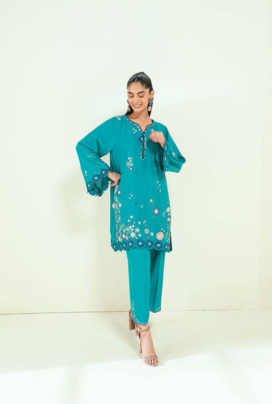Dhanak | Signature Pret | SS25DA-2699 C-GREEN by Maria Faisal - Registered Vendor of : Dhanak - type : Ladies Clothes - 100% original wedding dresses
