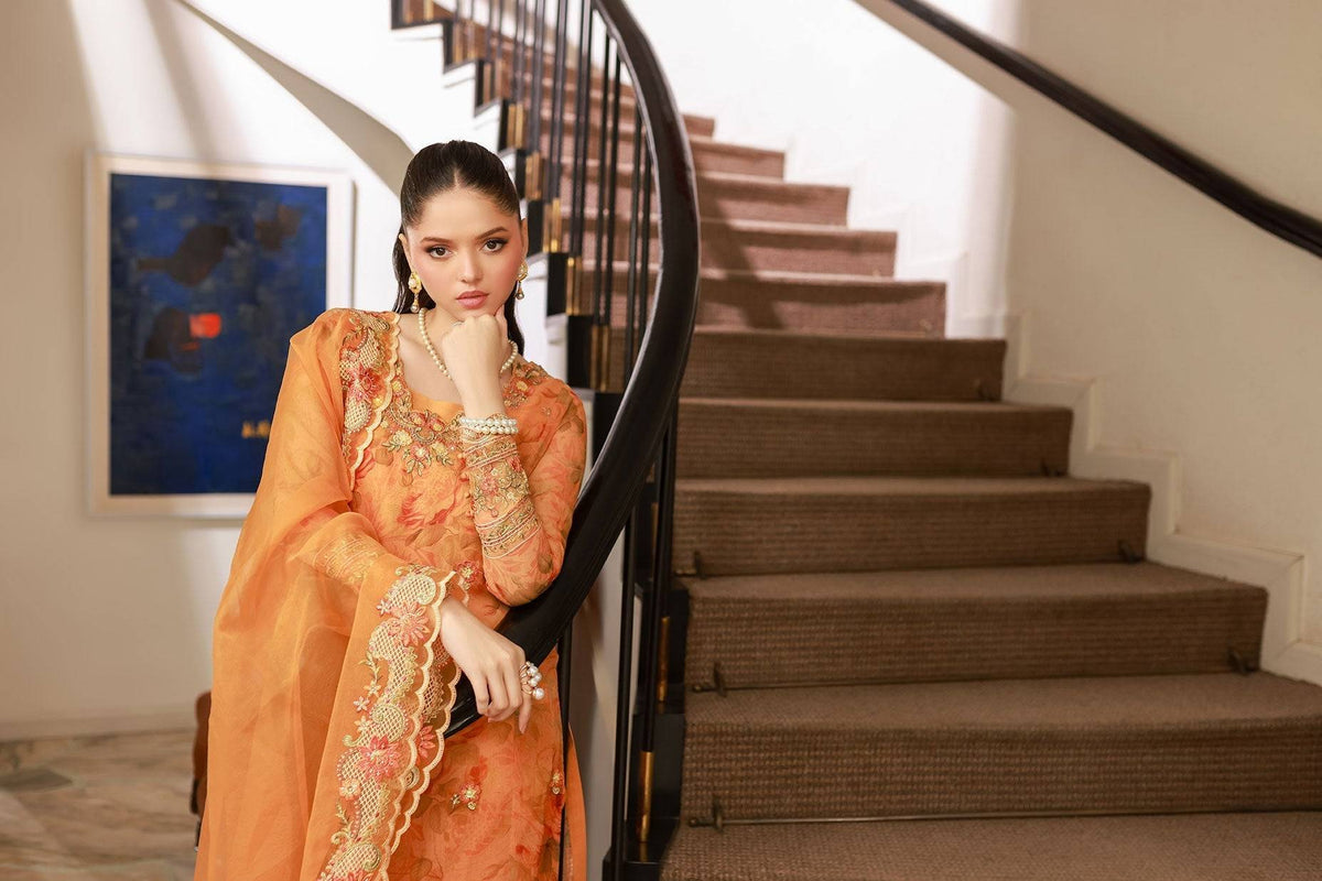 Dhanak | Chiffon Pret | SS25DA-2716 by Maria Faisal - Registered Vendor of : Dhanak - type : Ladies Clothes - 100% original wedding dresses
