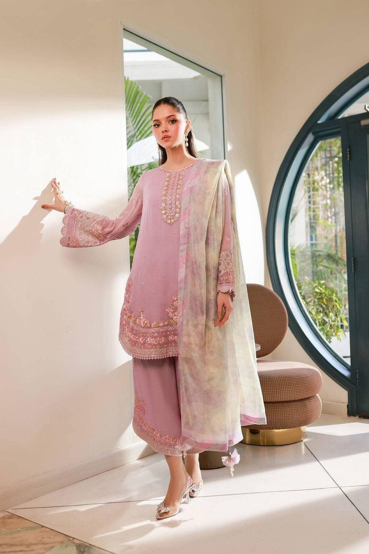 Dhanak | Chiffon Pret | SS25DA-2718 by Maria Faisal - Registered Vendor of : Dhanak - type : - 100% original wedding dresses