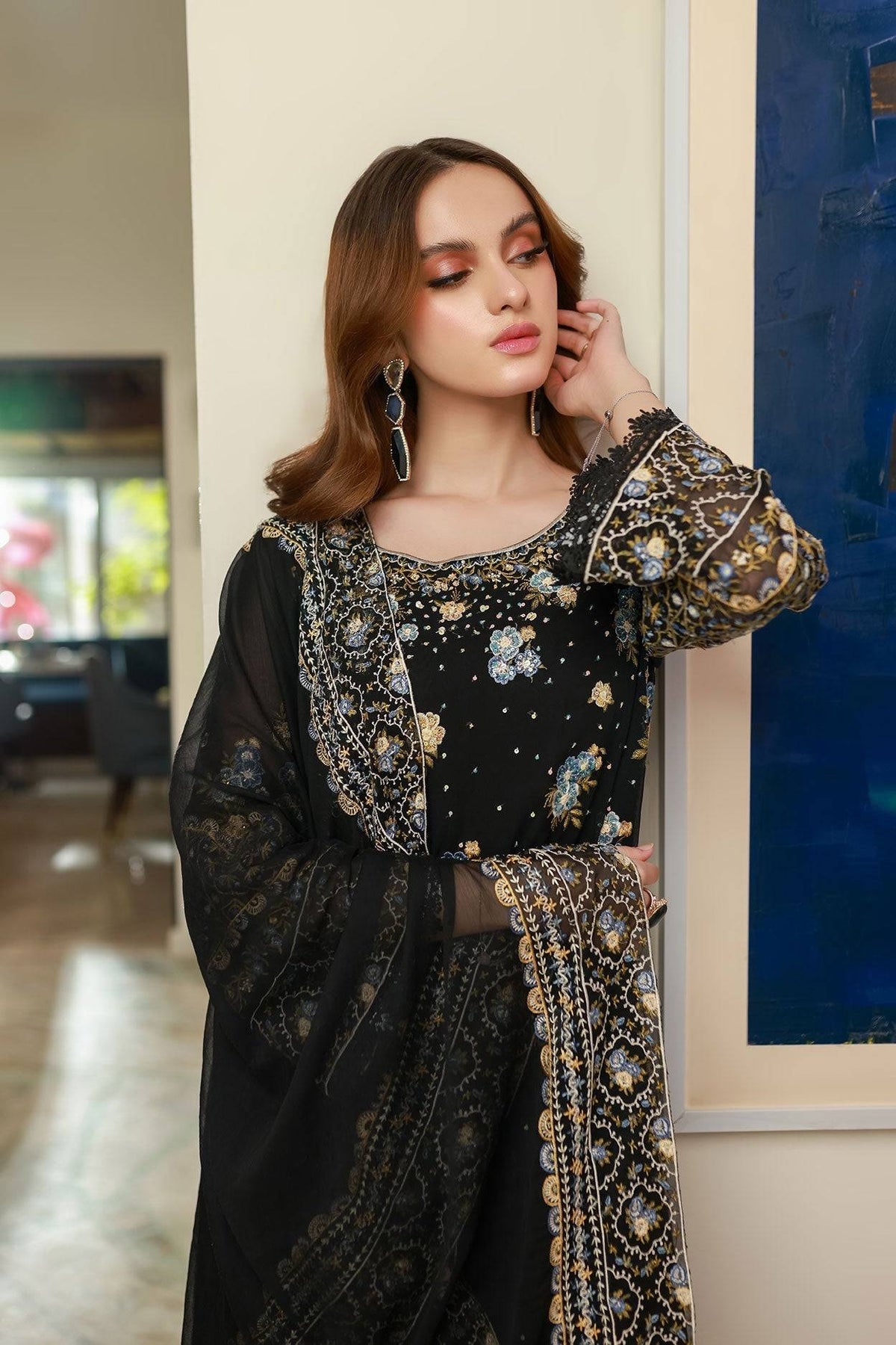 Dhanak | Chiffon Pret | SS25DA-2720 by Maria Faisal - Registered Vendor of : Dhanak - type : Ladies Clothes - 100% original wedding dresses