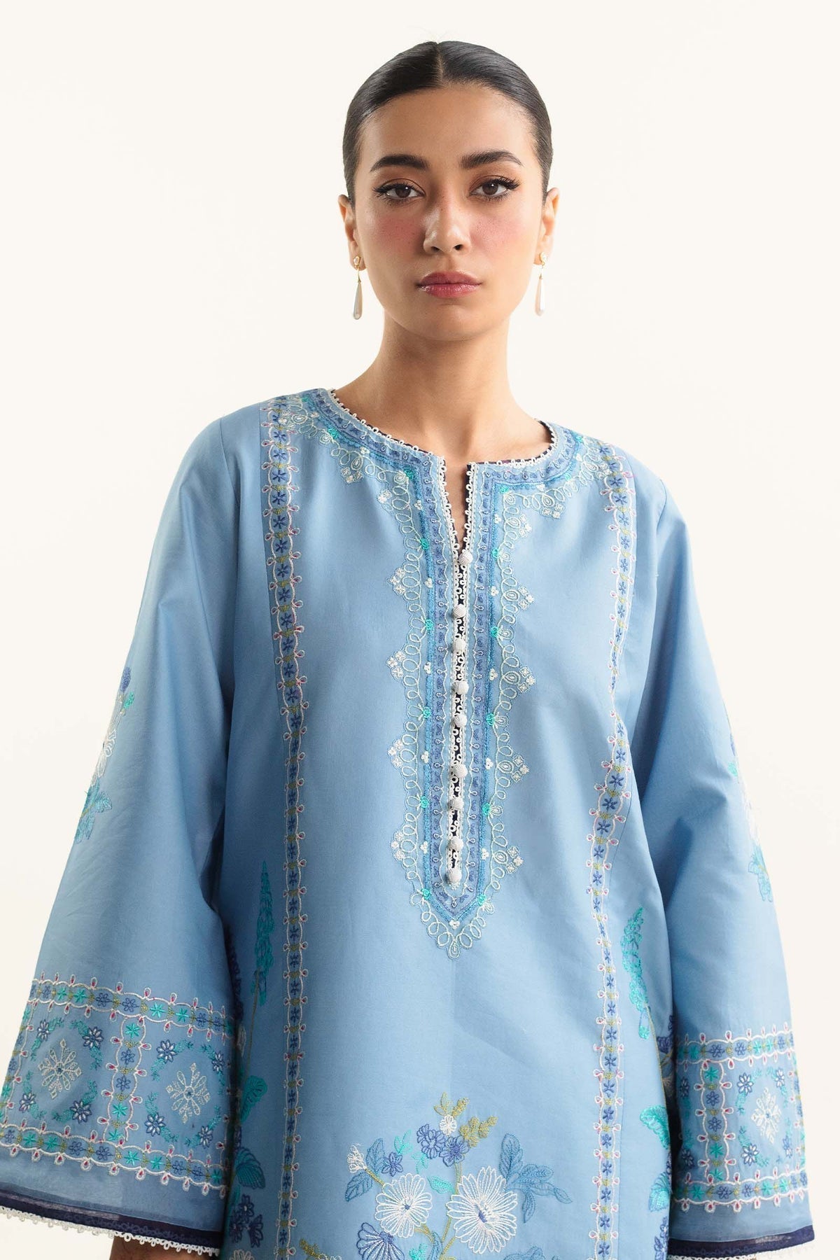 Zara Shahjahan | Coco Lawn Vol 2 | DAHLIA-1B - Designer Dress with Intricate embroidery and embellishments. Shop elegent wedding dress at Maria Faisal.