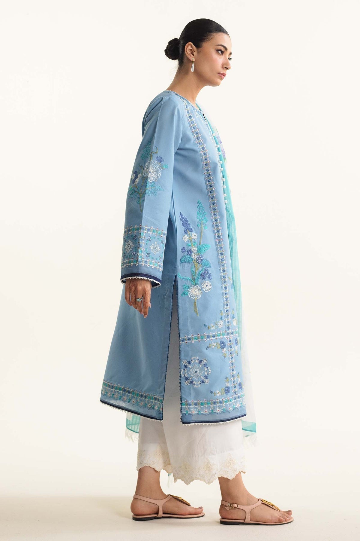 Zara Shahjahan | Coco Lawn Vol 2 | DAHLIA-1B - Designer Dress with Intricate embroidery and embellishments. Shop elegent wedding dress at Maria Faisal.