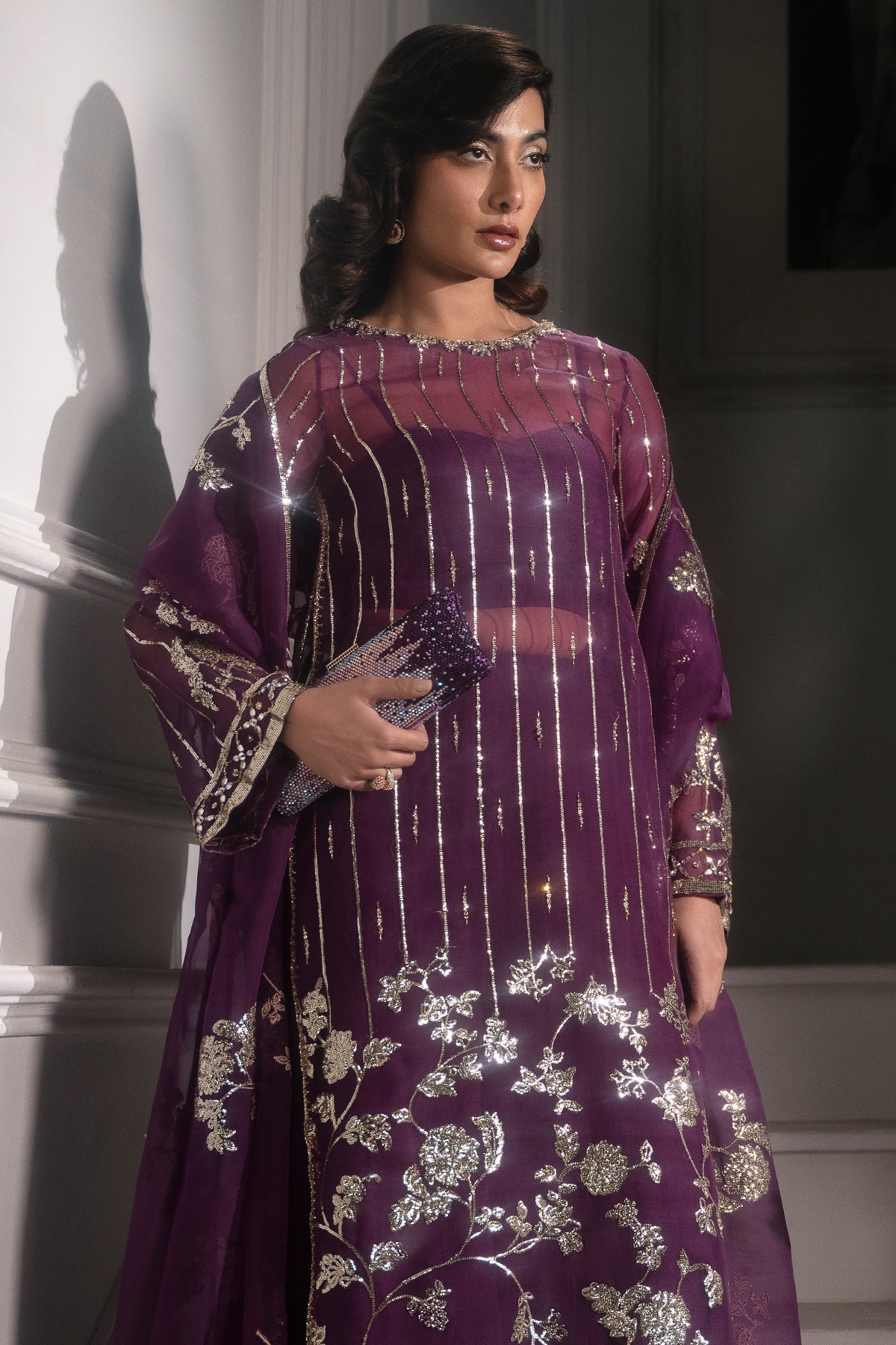 Mina Kashif | Emilie Formals | Marie - Formal Dress - available at Maria Faisal in UK and USA.