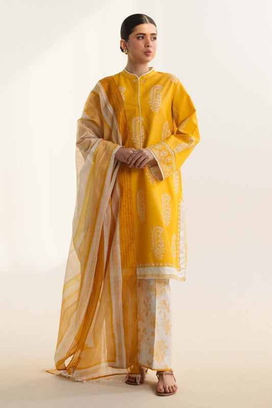 Zara Shahjahan | Coco Lawn Vol 2 | DIARA-4A - Designer Dress with Intricate embroidery and embellishments. Shop elegent wedding dress at Maria Faisal.