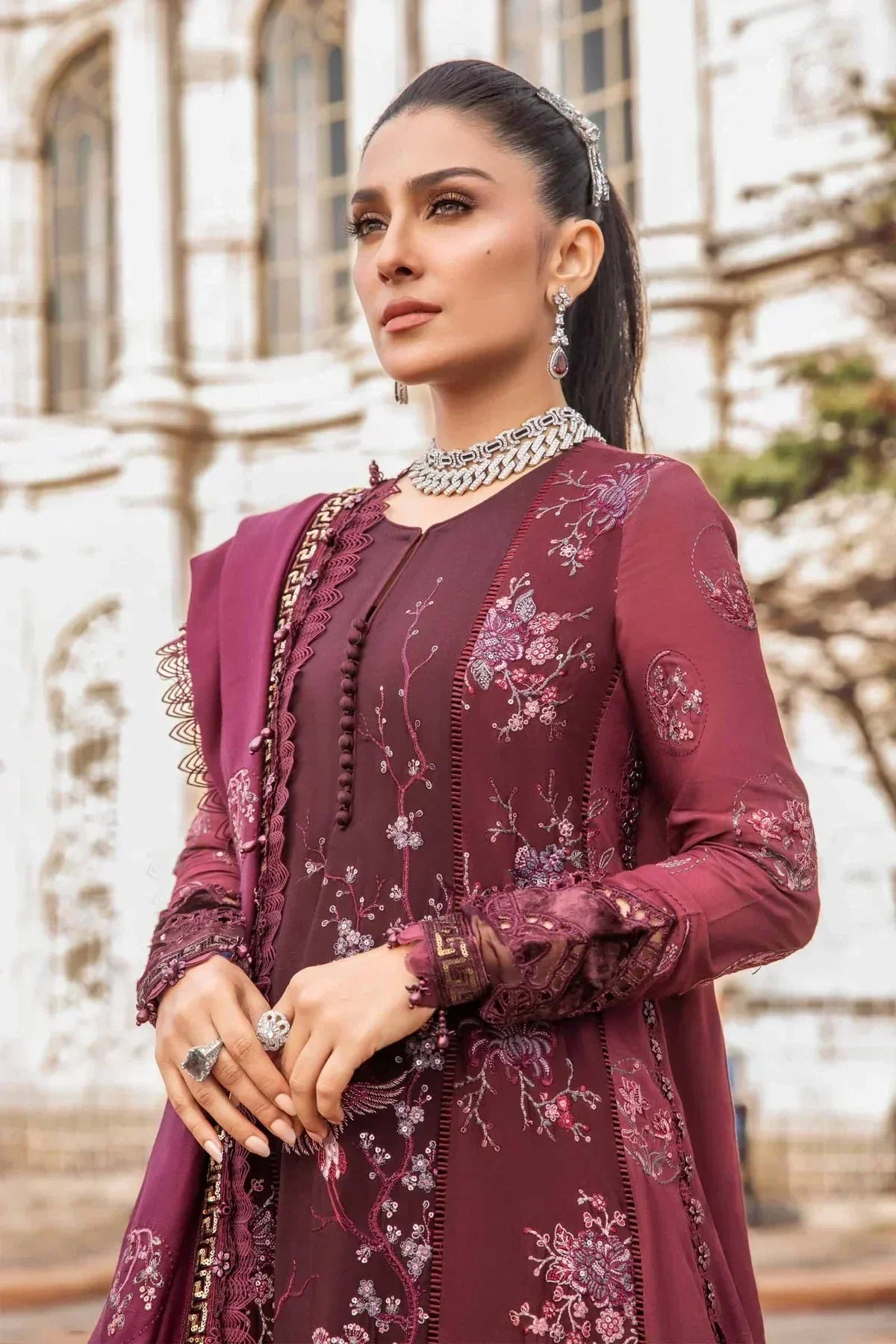 Maria B | Linen 23 | Aubergine DL-1103