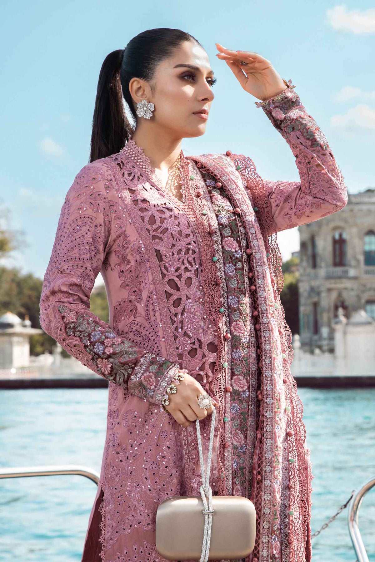 Maria B | Eid Festive | DL-1106 - Luxury Dress - available at Maria Faisal in UK and USA.