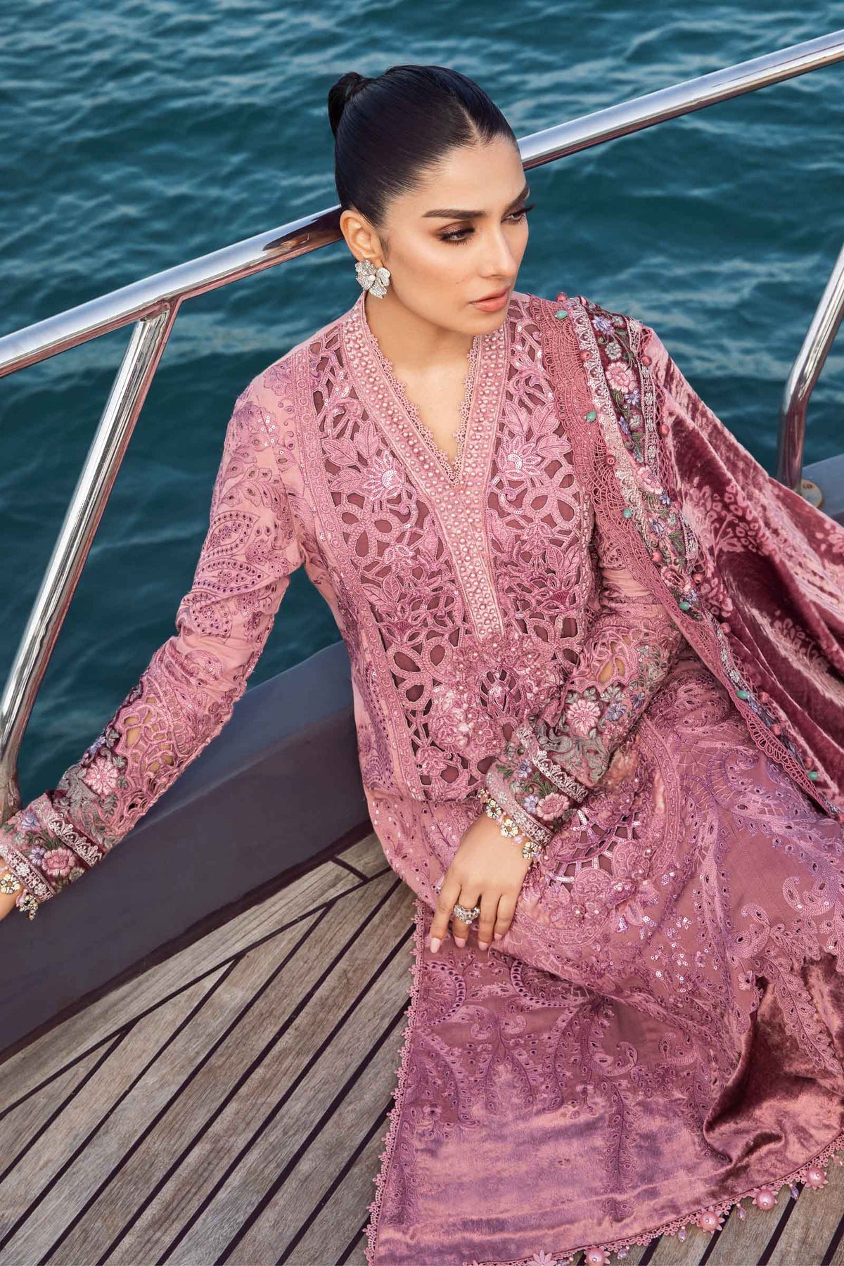 Maria B | Eid Festive | DL-1106 - Luxury Dress - available at Maria Faisal in UK and USA.