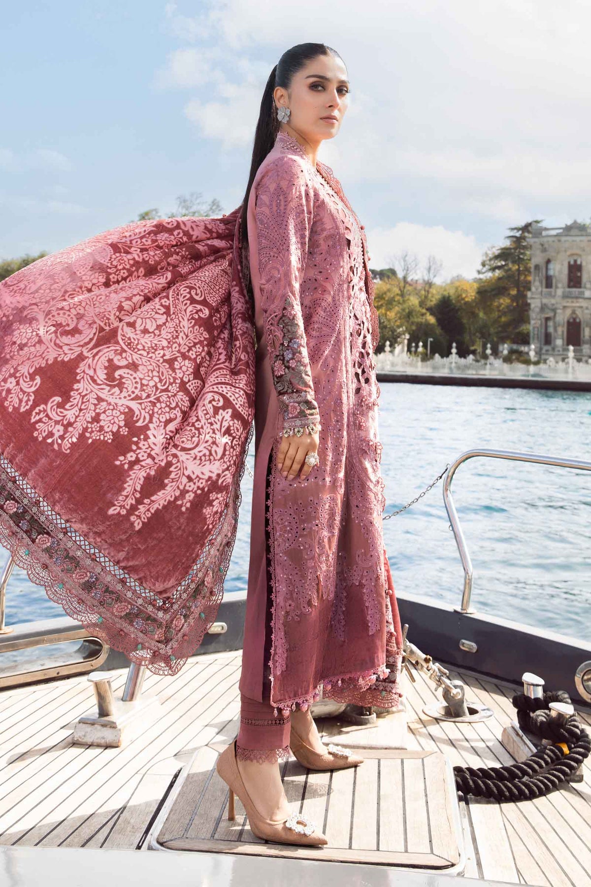 Maria B | Eid Festive | DL-1106 - Luxury Dress - available at Maria Faisal in UK and USA.