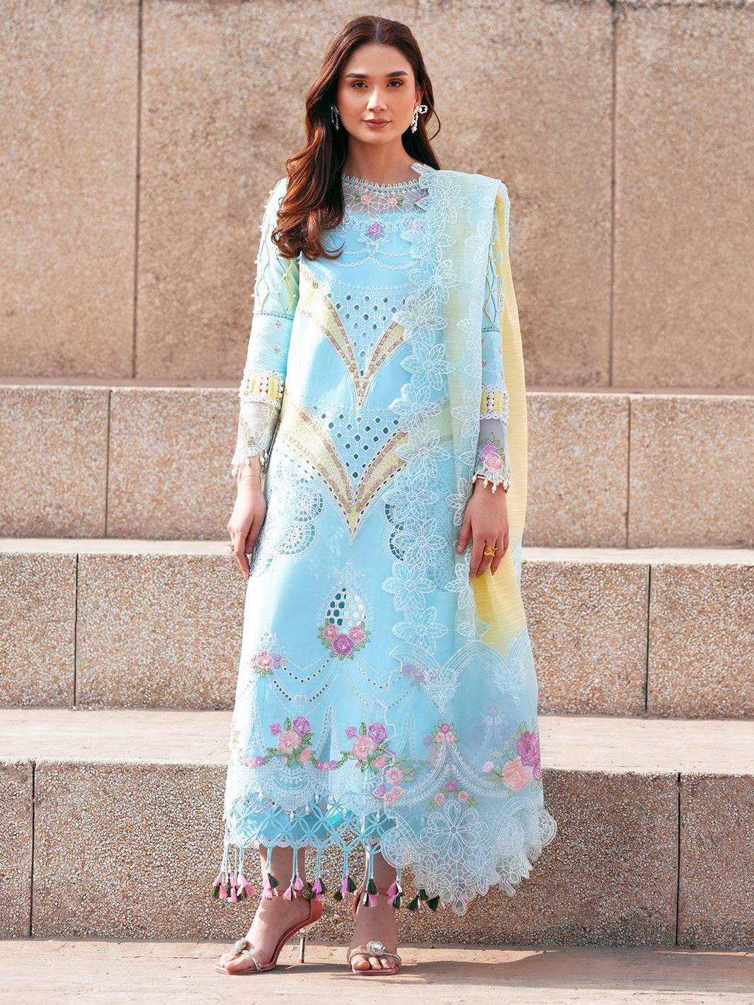 Parishay | Dil e Raqsam Festive Eid Lawn | DR-01 by Maria Faisal - Registered Vendor of : Parishay - type : Ladies Clothes - 100% original wedding dresses