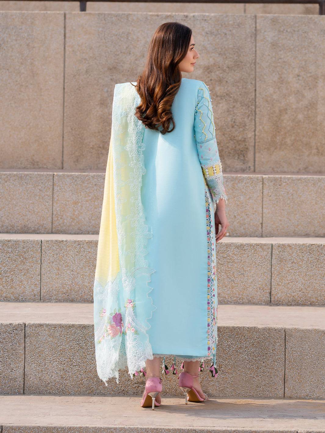 Parishay | Dil e Raqsam Festive Eid Lawn | DR-01 by Maria Faisal - Registered Vendor of : Parishay - type : Ladies Clothes - 100% original wedding dresses