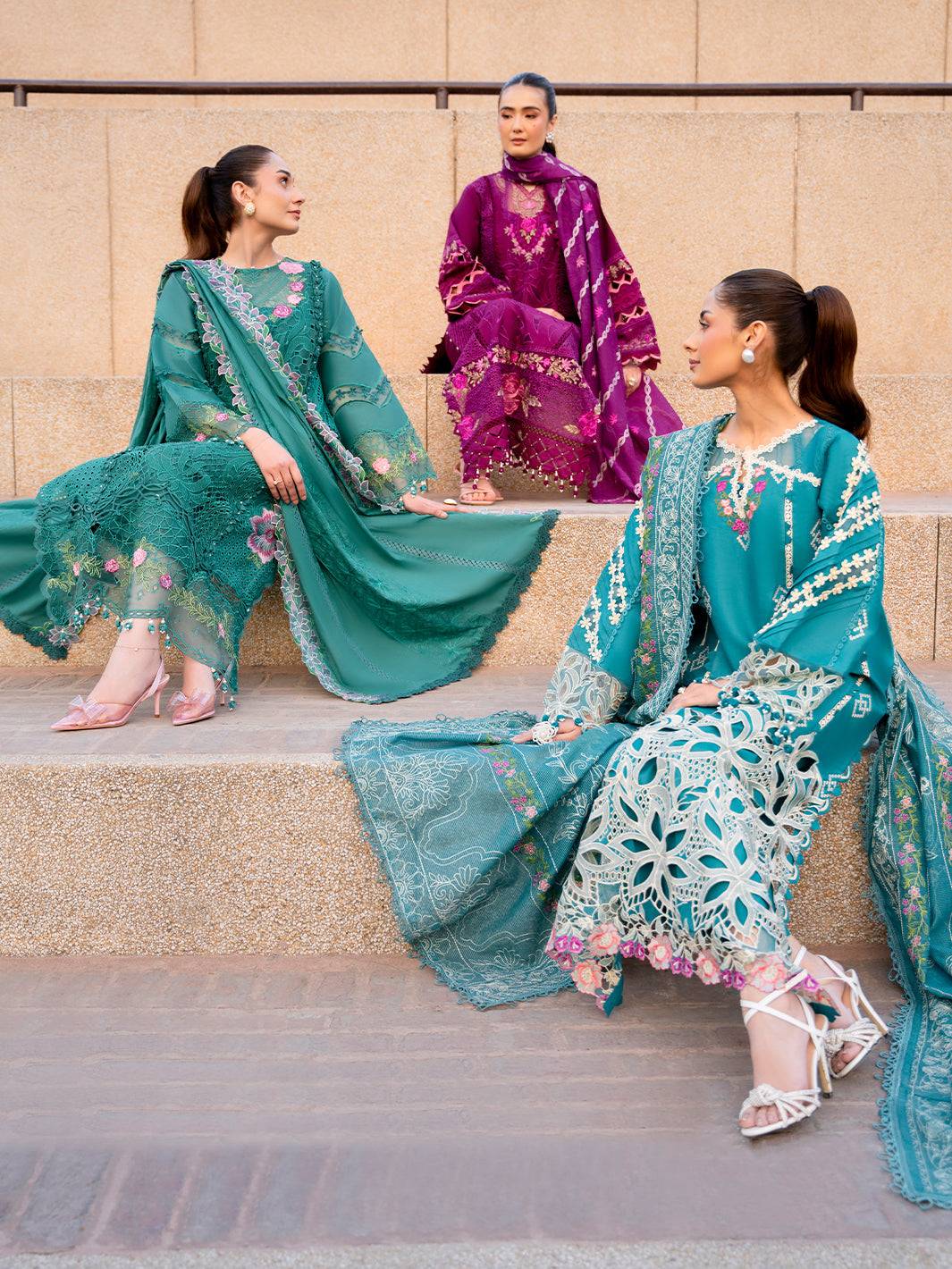 Parishay | Dil e Raqsam Festive Eid Lawn | DR-03 by Maria Faisal - Registered Vendor of : Parishay - type : Ladies Clothes - 100% original wedding dresses