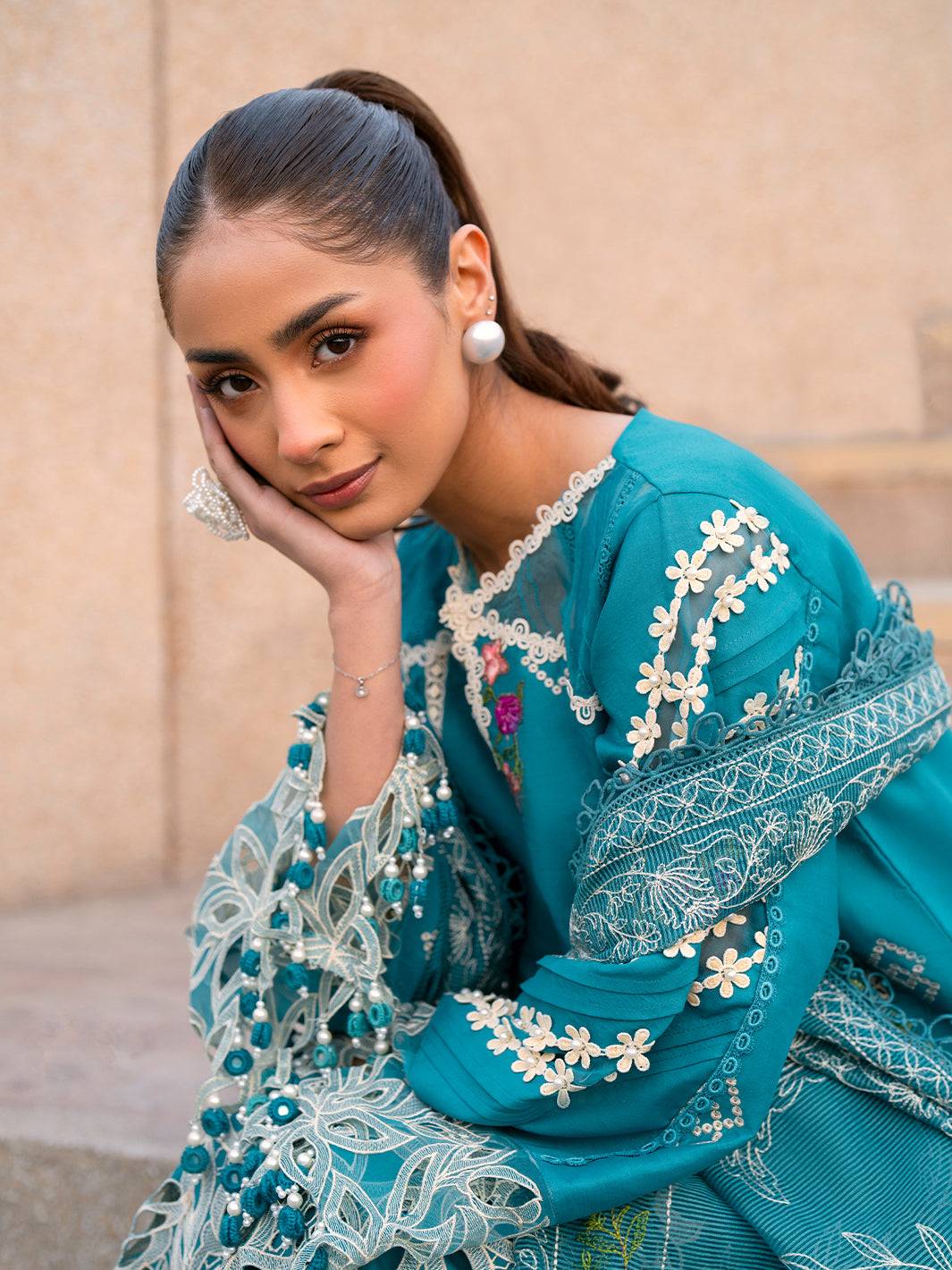 Parishay | Dil e Raqsam Festive Eid Lawn | DR-03 by Maria Faisal - Registered Vendor of : Parishay - type : Ladies Clothes - 100% original wedding dresses