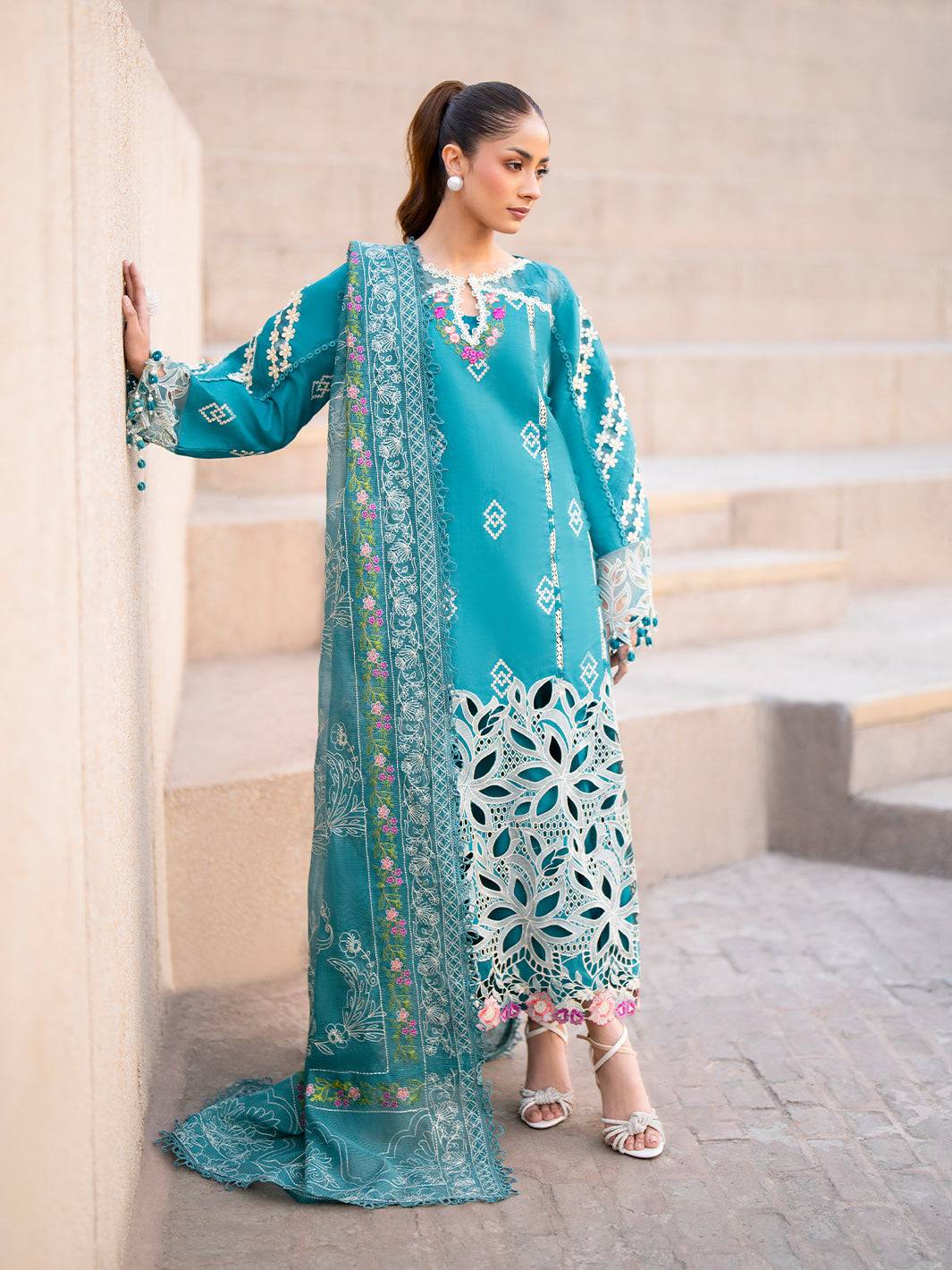 Parishay | Dil e Raqsam Festive Eid Lawn | DR-03 by Maria Faisal - Registered Vendor of : Parishay - type : Ladies Clothes - 100% original wedding dresses