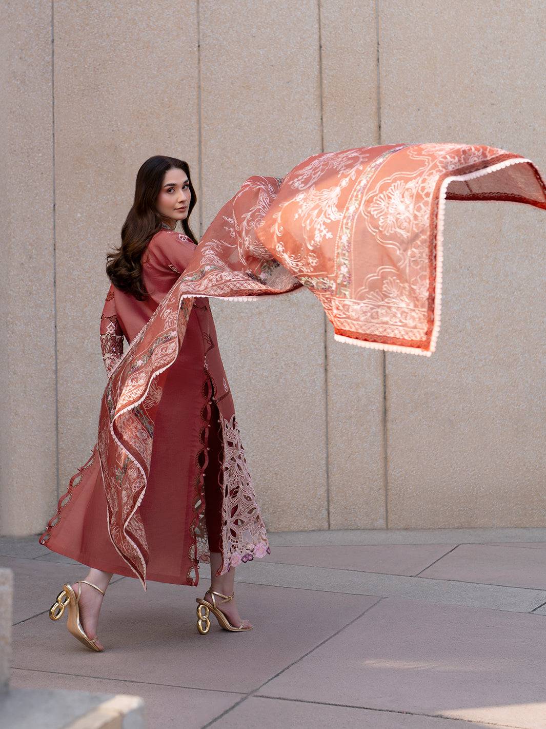 Parishay | Dil e Raqsam Festive Eid Lawn | DR-04 by Maria Faisal - Registered Vendor of : Parishay - type : Ladies Clothes - 100% original wedding dresses