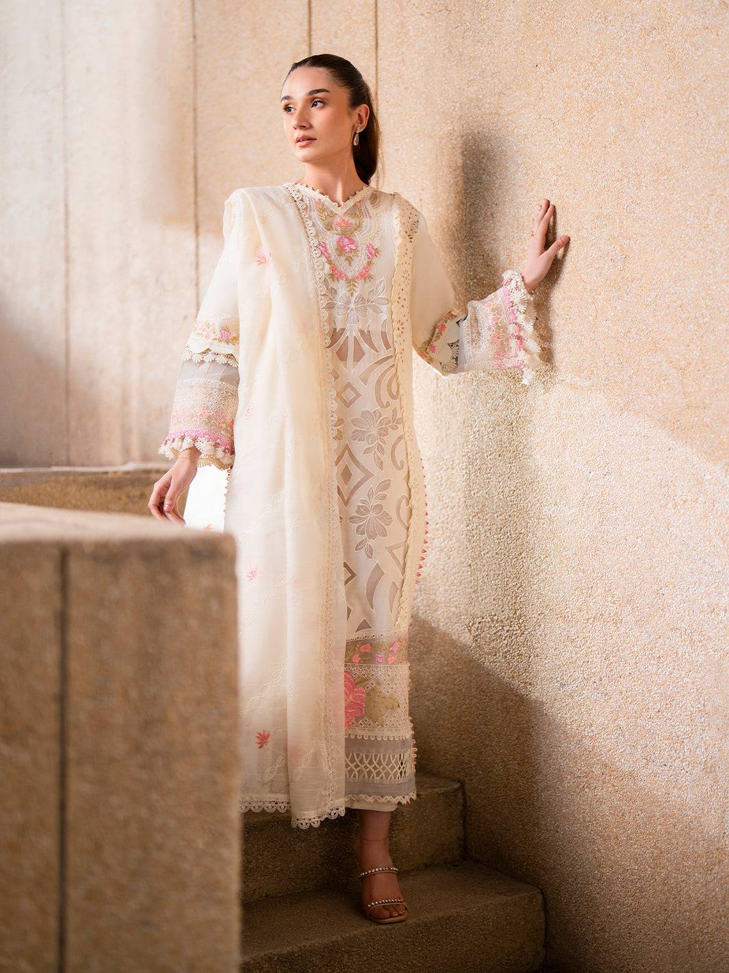 Parishay | Dil e Raqsam Festive Eid Lawn | DR-05 by Maria Faisal - Registered Vendor of : Parishay - type : Ladies Clothes - 100% original wedding dresses