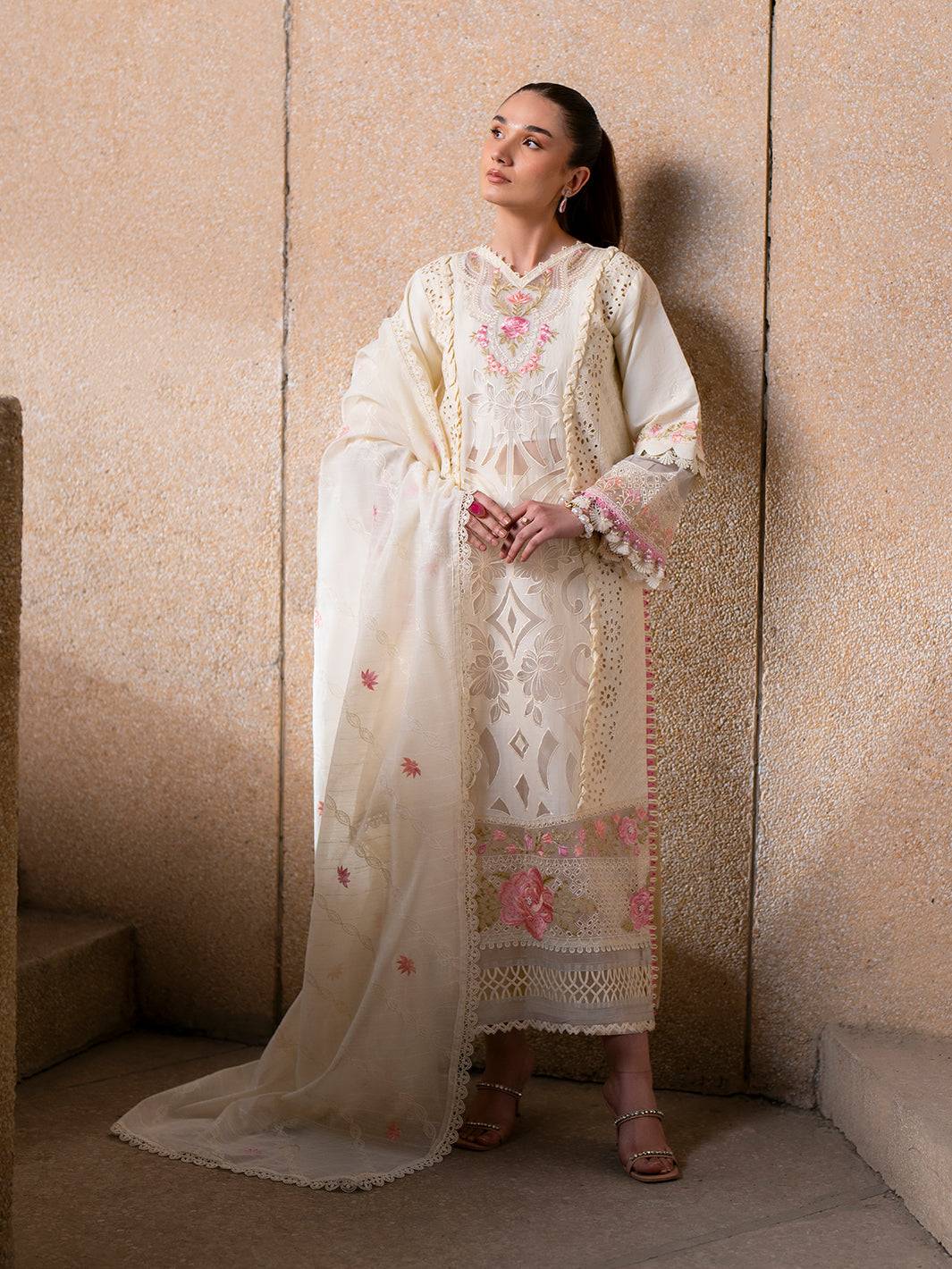 Parishay | Dil e Raqsam Festive Eid Lawn | DR-05 by Maria Faisal - Registered Vendor of : Parishay - type : Ladies Clothes - 100% original wedding dresses