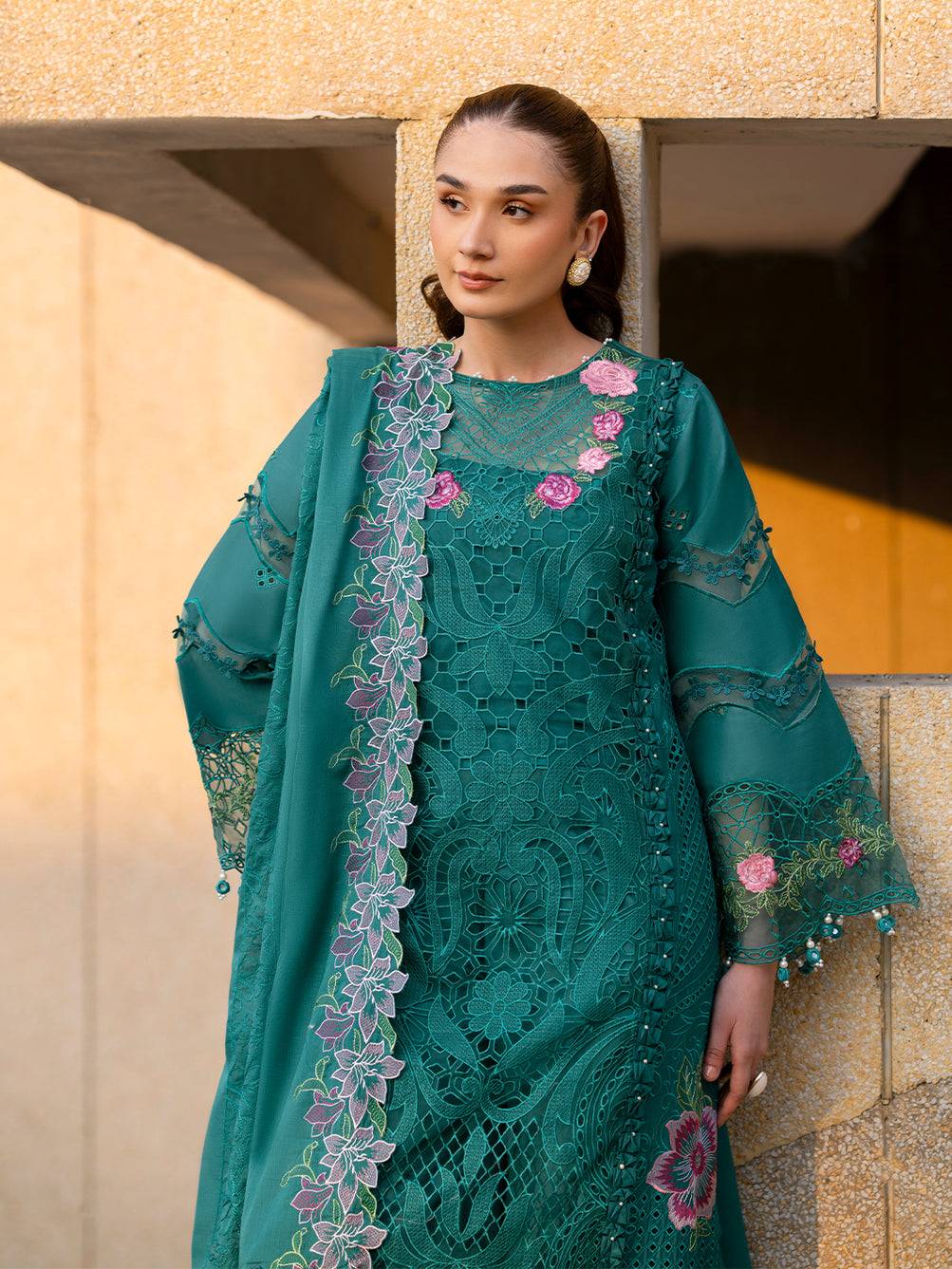 Parishay | Dil e Raqsam Festive Eid Lawn | DR-09 by Maria Faisal - Registered Vendor of : Parishay - type : Ladies Clothes - 100% original wedding dresses