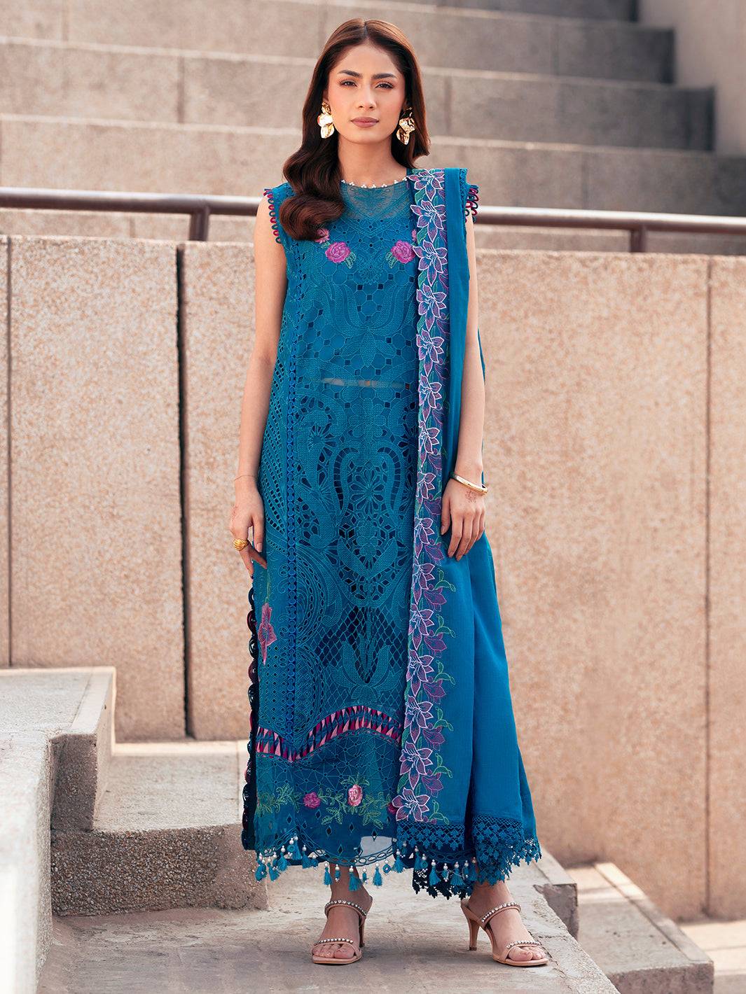 Parishay | Dil e Raqsam Festive Eid Lawn | DR-10 by Maria Faisal - Registered Vendor of : Parishay - type : Ladies Clothes - 100% original wedding dresses