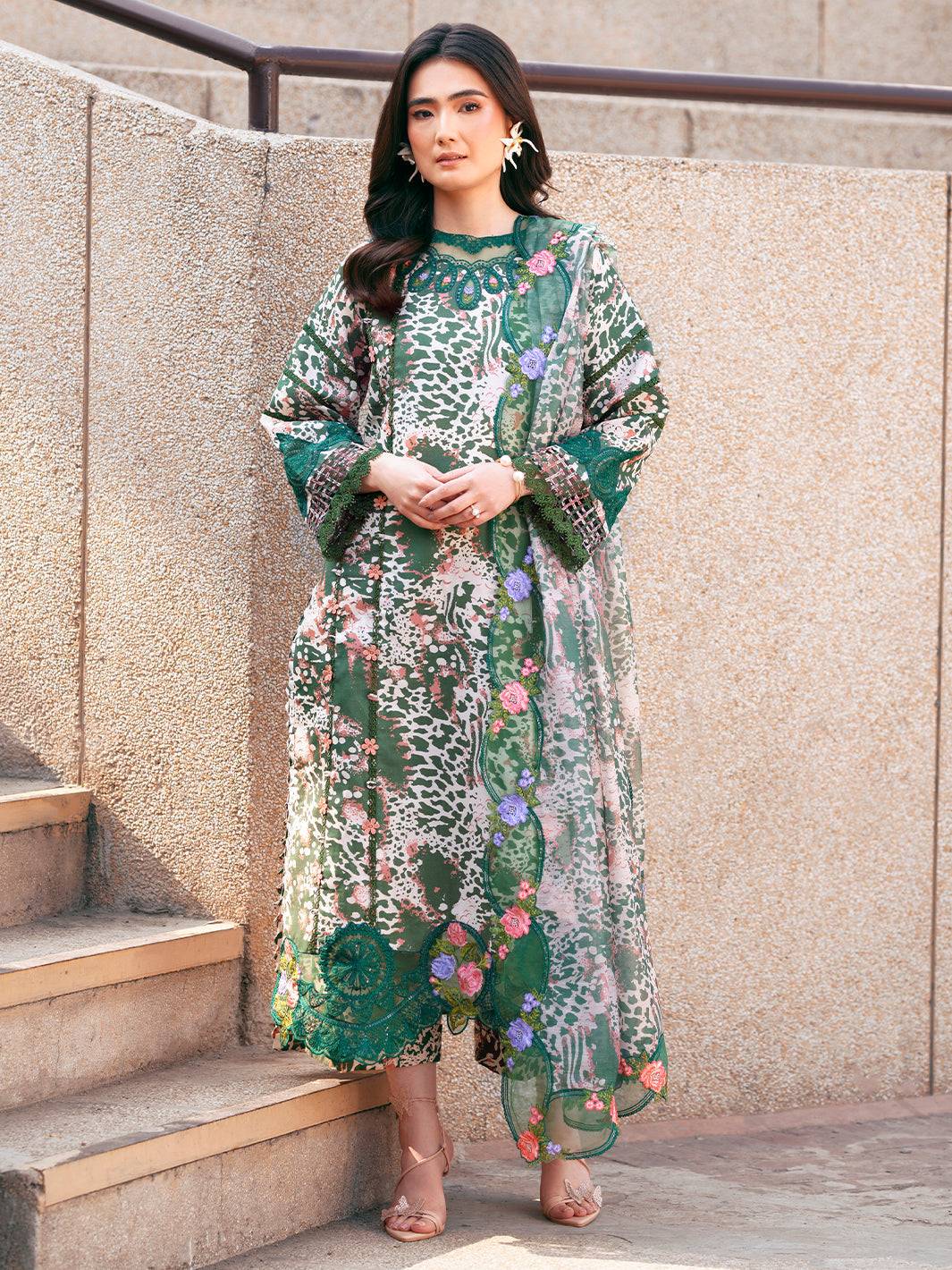 Parishay | Dil e Raqsam Festive Eid Lawn | DR-13 by Maria Faisal - Registered Vendor of : Parishay - type : Ladies Clothes - 100% original wedding dresses
