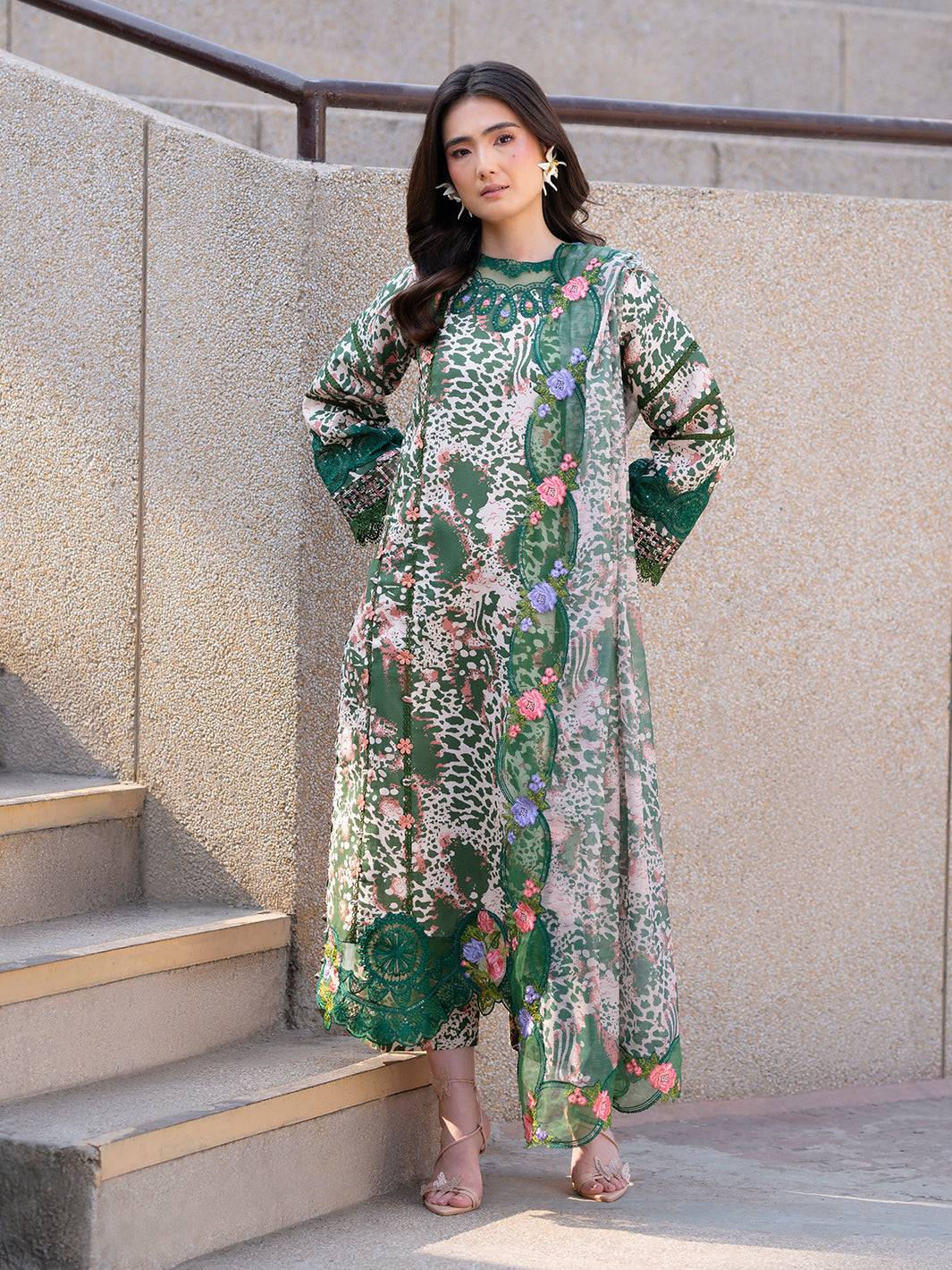 Parishay | Dil e Raqsam Festive Eid Lawn | DR-13 by Maria Faisal - Registered Vendor of : Parishay - type : Ladies Clothes - 100% original wedding dresses